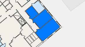 Planritning för Regus Hagsätra, 3 privata rum, 52 m²