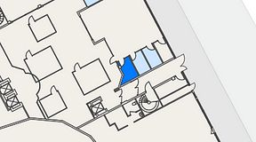 
							Planritning för Genetor K6, 1 privata rum, 6 m²