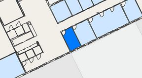 
							Planritning för iOffice Kungsgatan 64, 1 privata rum, 11 m²