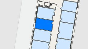 Planritning för FASTOFFICE Dalénum Lidingö, 1 privata rum, 14 m²