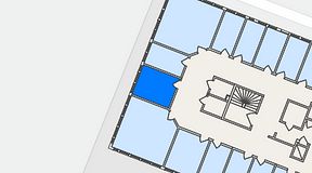 
							Planritning för FirstOffice Kungsängsvägen 27, 1 privata rum, 14 m²