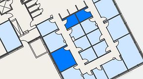 
							Planritning för Spaces Hyllie Vista, 3 privata rum, 33 m²