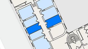 
							Planritning för Convendum Spårvagnshallarna, 2 privata rum, 24 m²