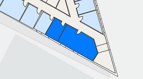 
							Planritning för Easy Office Spånga, 2 privata rum, 47 m²