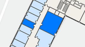 
							Planritning för Quick Office Älvsjö, 2 privata rum, 51 m²