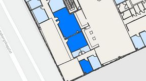 Planritning för United Spaces Waterfront Klarabergsviadukten, 3 privata rum, 70 m²