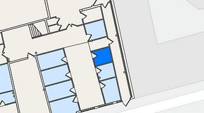 
							Planritning för Entreprenörsgatan Hasselbladshuset, 1 privata rum, 8 m²