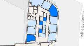 
							Planritning för Mindpark Hyllie Eden, 5 privata rum, 55 m²