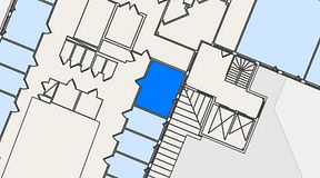 Planritning för FASTOFFICE Johanneslundsvägen 12, 1 privata rum, 17 m²