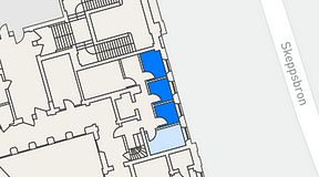 
							Planritning för High Court Börshuset, 3 privata rum, 18 m²