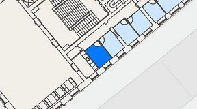 
							Planritning för Spaces Gamla Stan, 1 privata rum, 9 m²