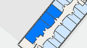 
							Planritning för Regus Almedal, 3 privata rum, 86 m²