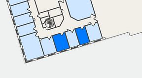 
							Planritning för Regus Odinsgatan 13, 2 privata rum, 20 m²