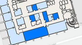 
							Planritning för United Spaces Östra Hamngatan, 5 privata rum, 97 m²