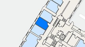 
							Planritning för iOffice Sjöbefälsskolan, 1 privata rum, 14 m²