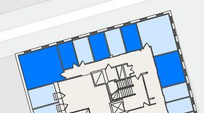 
							Planritning för Regus Östra Hamngatan, 5 privata rum, 86 m²