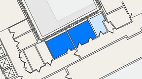 Planritning för 7A Posthuset, Vasagatan 28, 2 privata rum, 42 m²