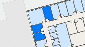 
							Planritning för Regus Lidingö, 3 privata rum, 24 m²