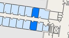 
							Planritning för Hagalunds Kontorshotell, Industrivägen 19, 2 privata rum, 21 m²