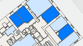 
							Planritning för Spaces Gamla Stan, 4 privata rum, 67 m²