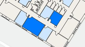 
							Planritning för Convendum Sundbyberg, 2 privata rum, 47 m²