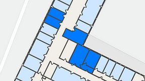 
							Planritning för Quick Office Älvsjö, 4 privata rum, 76 m²