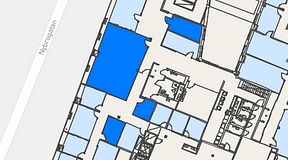 
							Planritning för Regus Östermalmstorg, 4 privata rum, 83 m²