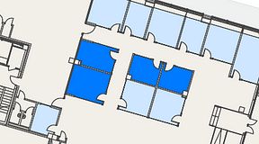 
							Planritning för Spaces Umami Park Sundbyberg, 4 privata rum, 52 m²