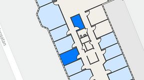 
							Planritning för Regus Helsingborg Södergatan, 2 privata rum, 17 m²