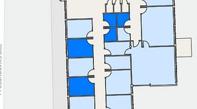 
							Planritning för Helio Frösundavik, 5 privata rum, 34 m²