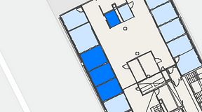 
							Planritning för Convendum Västra Järnvägsgatan 3, 4 privata rum, 36 m²