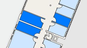 
							Planritning för C/O Tyresö, 3 privata rum, 33 m²