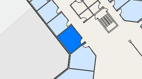 
							Planritning för FASTOFFICE Lunda, 1 privata rum, 19 m²
