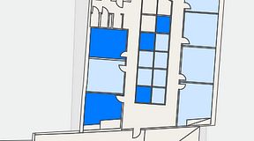 
							Planritning för Mindpark Hyllie Eden, 5 privata rum, 45 m²