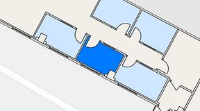 Planritning för See you at work Sundsvall, 1 privata rum, 6 m²
