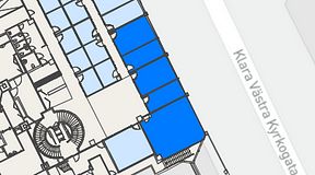 
							Planritning för Convendum Vasagatan 16, 5 privata rum, 133 m²