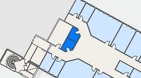 
							Planritning för Växthuset Stensjögatan, 2 privata rum, 12 m²