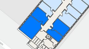 
							Planritning för Regus Almedal, 4 privata rum, 87 m²