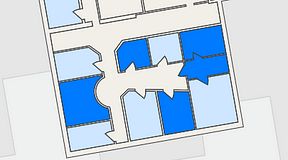 
							Planritning för Växthuset Vasatorpsvägen, 5 privata rum, 52 m²