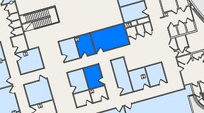 
							Planritning för United Spaces Östra Hamngatan, 3 privata rum, 34 m²