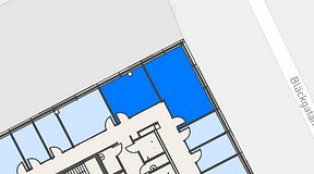 
							Planritning för Spaces Hyllie Vista, 2 privata rum, 46 m²