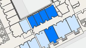 
							Planritning för 7A Posthuset, Vasagatan 28, 5 privata rum, 66 m²