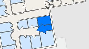 
							Planritning för Växthuset Vasatorpsvägen, 2 privata rum, 16 m²