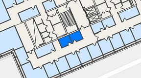 
							Planritning för Spaces Lindholmen, 2 privata rum, 10 m²