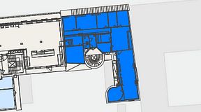 
							Planritning för Convendum Kungsgatan 9, 1 privata rum, 223 m²