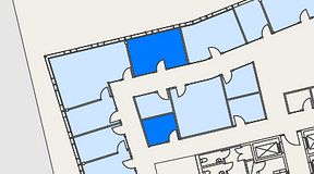
							Planritning för Mindpark Mölndal, 2 privata rum, 27 m²