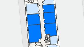 
							Planritning för KG10 Kungsgatan 8, 5 privata rum, 106 m²