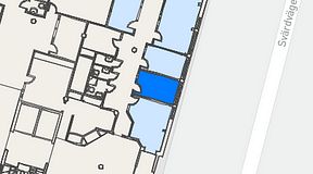 
							Planritning för Quick Office Danderyd, 1 privata rum, 8 m²