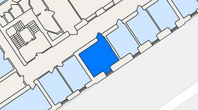 
							Planritning för A house Börshuset, 1 privata rum, 21 m²