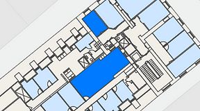 
							Planritning för Spaces Gamla Stan, 2 privata rum, 66 m²